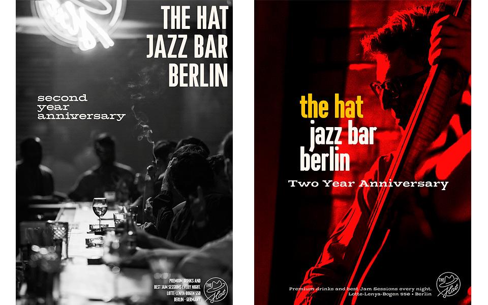 THE HAT Jazz Bar Berlin Plakate von Tom Pohl